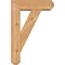 Ekena Millwork Traditional Craftsman Smooth Bracket w/ Offset Brace, Western Red Cedar, 5 1/2"W x 16"D x 24"H BKT0604X16X24TRA04SWR - alternate 4